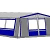 Te Velde Voortent De Wenne 310 Cm Blauw -Camping Koopjes 1 0 te velde voortenten de wenne 310 cm diep blauw links4