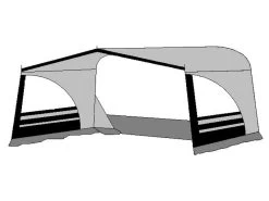 Te Velde Luifel Regenboog 240 Cm Antraciet -Camping Koopjes 1 3 tevelde luifel regenboog rechts antraciet 1