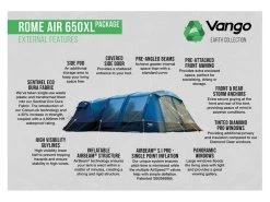 Vango Opblaasbare Tent Rome Air 650 Xl -Camping Koopjes 11 3 vango opblaasbare tent rome air 650 xl eigenschappen buitenkant tesromeaim23tiq