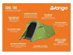 Vango Experience Tent Soul 100 -Camping Koopjes 12 2 vango experience tent soul 100 eigenschapen buitenkant tersoult15077
