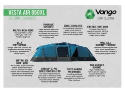 Vango Opblaasbare Tent Vesta Air 850 Xl -Camping Koopjes 13 3 vango opblaasbare tent vesta air 850 xl eigenschappen buitenkant tesvestaim23tir