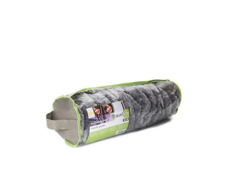 Travellife Chenille Grijs 56x185cm 5 Travellife Chenille Grijs 56x185cm - Afbeelding 3