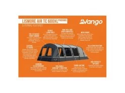 Vango Opblaasbare Tent Lismore Air Tc 600 Xl Package -Camping Koopjes 18 3 vango opblaasbare tent lismore air tc 600 xl package eigenschappen buitenzijde tetlisatc000002