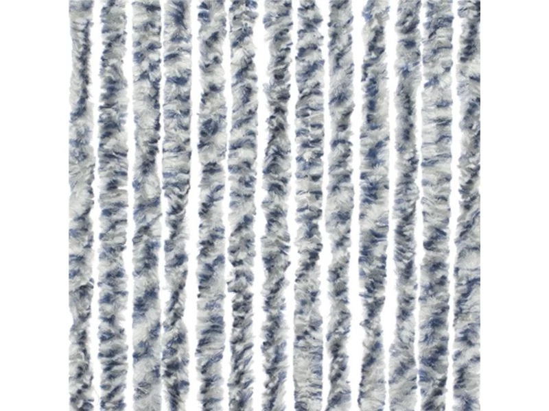 Travellife Chenille Rain Grijs/blauw 56x185cm 3 Travellife Chenille Rain Grijs/blauw 56x185cm