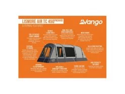 Vango Opblaasbare Tent Lismore Air Tc 450 Package -Camping Koopjes 19 3 vango opblaasbare tent lismore air tc 450 package eigenschappen buitenkant tetlisatc000001