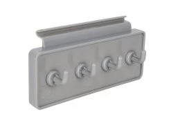 Bo-Camp Kapstok Voor Caravanrail 4 Haaks Wit