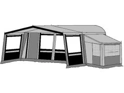 Te Velde Voortent De Wenne 310 Cm Antraciet -Camping Koopjes 2 2 te velde voortenten met uitbouw de wenne antraciet2