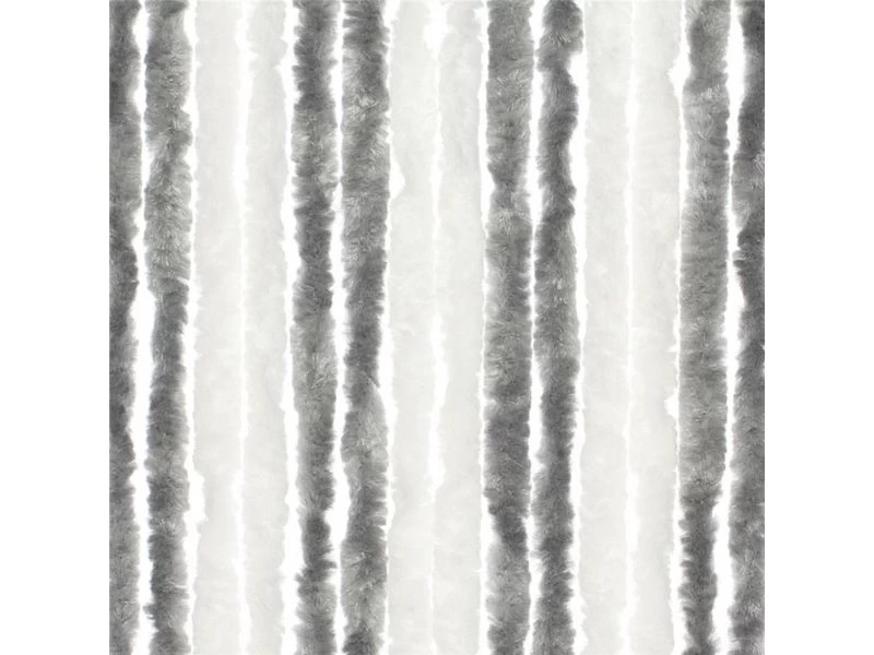 Travellife Chenille Vliegengordijn Duo Grijs/wit 56 X 185 Cm. 3 Travellife Chenille Vliegengordijn Duo Grijs/wit 56 X 185 Cm.