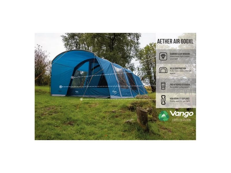 Vango Opblaasbare Tent Aether Air 600 Xl 6 Vango Opblaasbare Tent Aether Air 600 Xl - Afbeelding 4