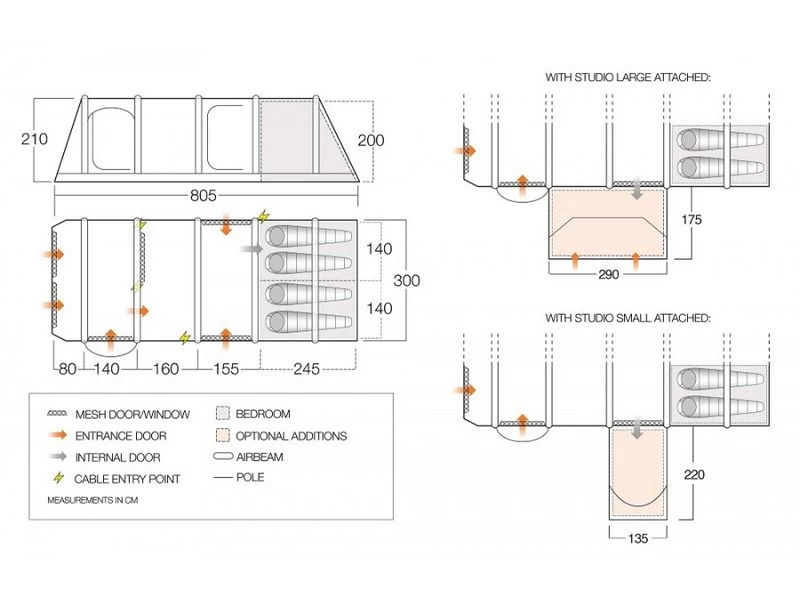 Vango Opblaasbare Tent Anantara IV Air TC 450XL 5 Vango Opblaasbare Tent Anantara IV Air TC 450XL - Afbeelding 3