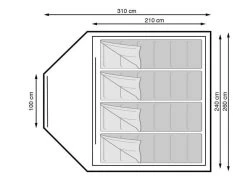 Camping Koopjes -Camping Koopjes 28 1 eurotrail koepeltent ontario 4 btc ette0858
