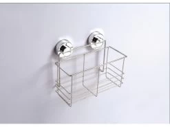 Kampa Chroome Zuignap Opbergmandje -Camping Koopjes 39 2 kampa chroome zuignap opbergmandje