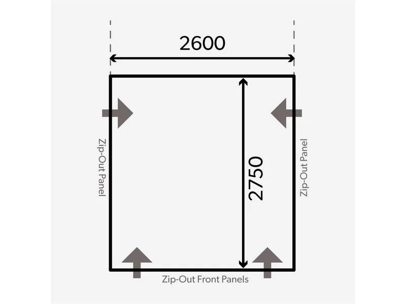 Kampa Dometic Opblaasbare Voortent Club Air Pro 260 M 4 Kampa Dometic Opblaasbare Voortent Club Air Pro 260 M - Afbeelding 2