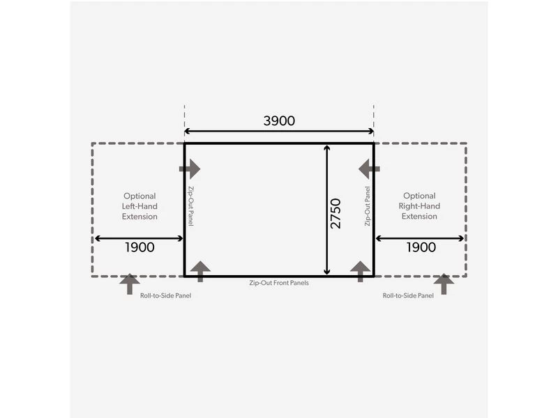 Kampa Dometic Opblaasbare Voortent Club Air Pro 390 S 4 Kampa Dometic Opblaasbare Voortent Club Air Pro 390 S - Afbeelding 2
