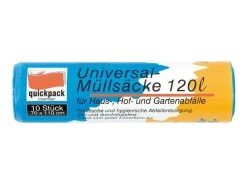 Vuilniszakken - Camping Universeel - 120 Liter - 10 Stuks
