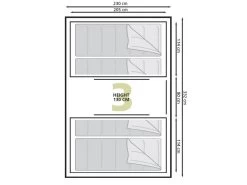Eurotrail Vis-a-vis Tent Santiago BTC -Camping Koopjes 55 2 eurotrail santiago btc plattegrond ette0609 2701