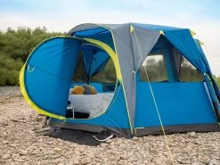 Coleman Familie Tent Octagon Blue-lime -Camping Koopjes 64 4 coleman familie tent octagon blue lime 2000035750