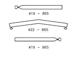 Umefa Campking Daksteungebogen 22-19 Mm 170-250 Cm Zilververzinkt Staal