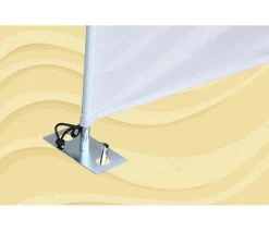 Bo-Camp Windschermharing 30 Cm 4 Stuks -Camping Koopjes bo camp windscherm haring met plaat 4 stuks 4163900 3