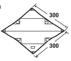 High Peak Tarp 1 -Camping Koopjes high peak tarp 1 afmeting 10030 2