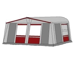 Te Velde Voortent De Vaart Lux 240 Cm Bordeaux -Camping Koopjes te velde voortenten de vaart lux 240 cm diep bordo rechts