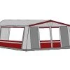 Te Velde Voortent De Vaart Lux 310 Cm. Bordeaux -Camping Koopjes te velde voortenten de vaart lux 310 cm diep bordo links2