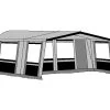 Hele Luifel Voor Voortent Aanritsbaar De Vaart Lux Serie Antraciet -Camping Koopjes te velde voortenten hele luifel aanritsbaar voor voortent de vaart lux links antraciet