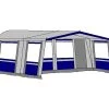 Hele Luifel Voor Voortent Aanritsbaar De Vaart Lux Serie Blauw. -Camping Koopjes te velde voortenten hele luifel aanritsbaar voor voortent de vaart lux links blauw19