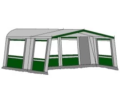 Hele Luifel Voor Voortent Aanritsbaar De Vaart Lux Serie Groen